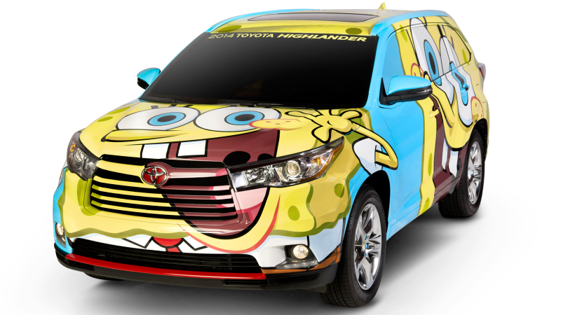 Illustration for article titled Let's Discuss The Nightmare That Is The SpongeBob Toyota Highlander